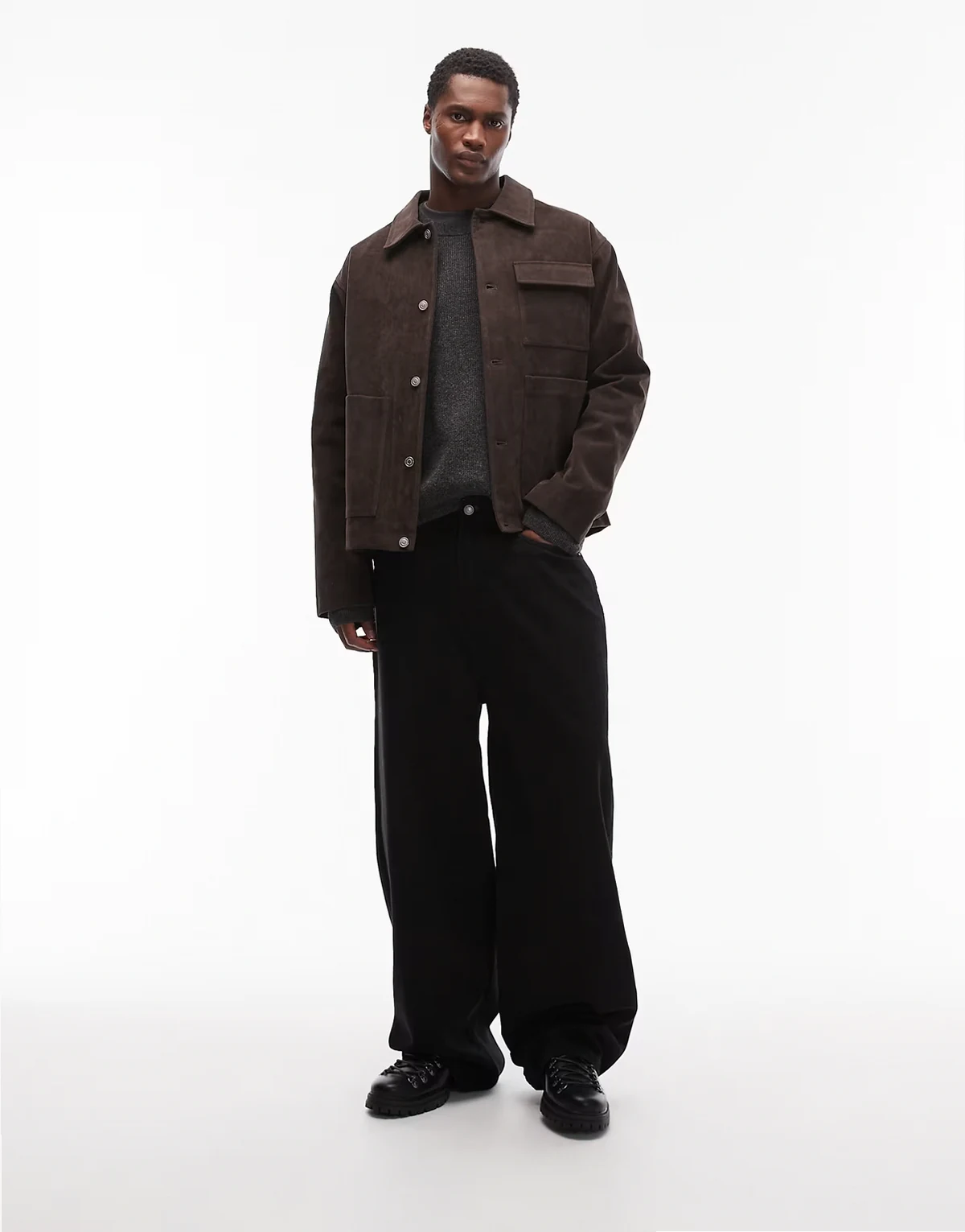Carl super baggy jeans in black