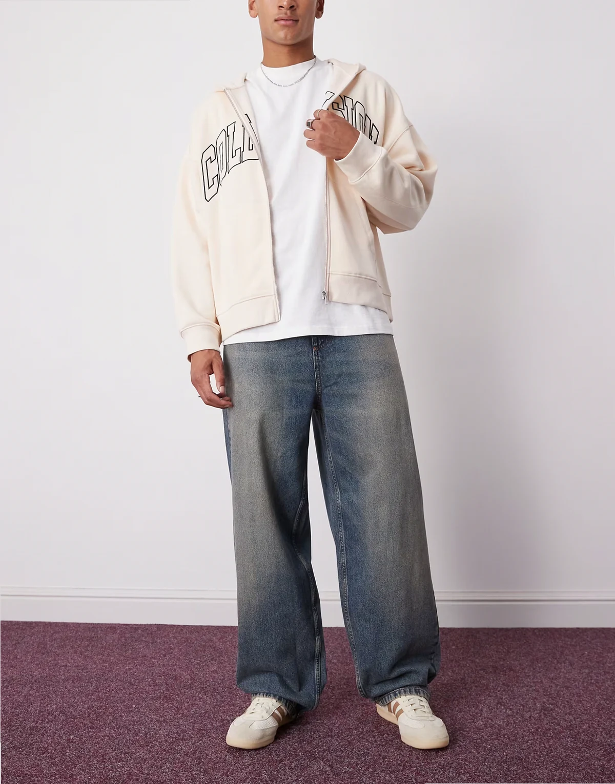 X001 antifit jeans in stonewash