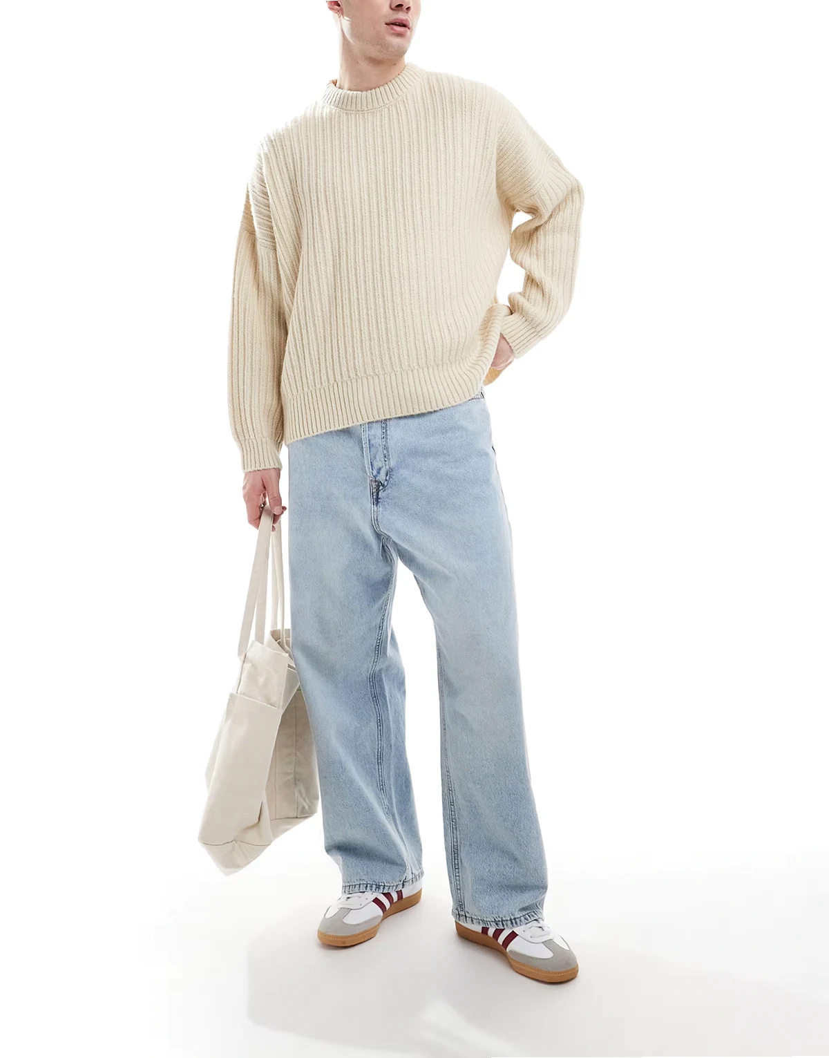 Ron skater fit jeans in light blue