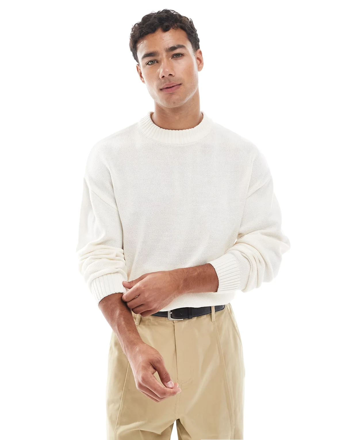 oversized sweater in cream