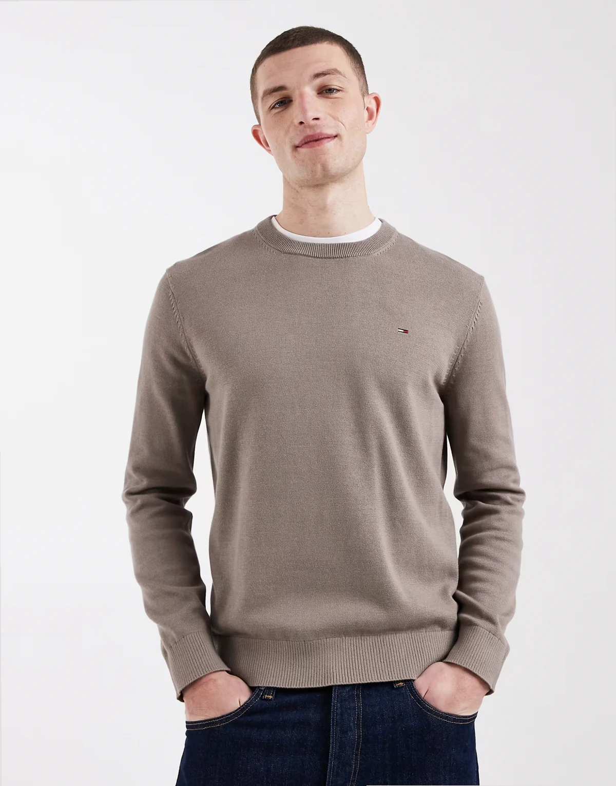 – Essential – Leichter Pullover in Nerzbraun