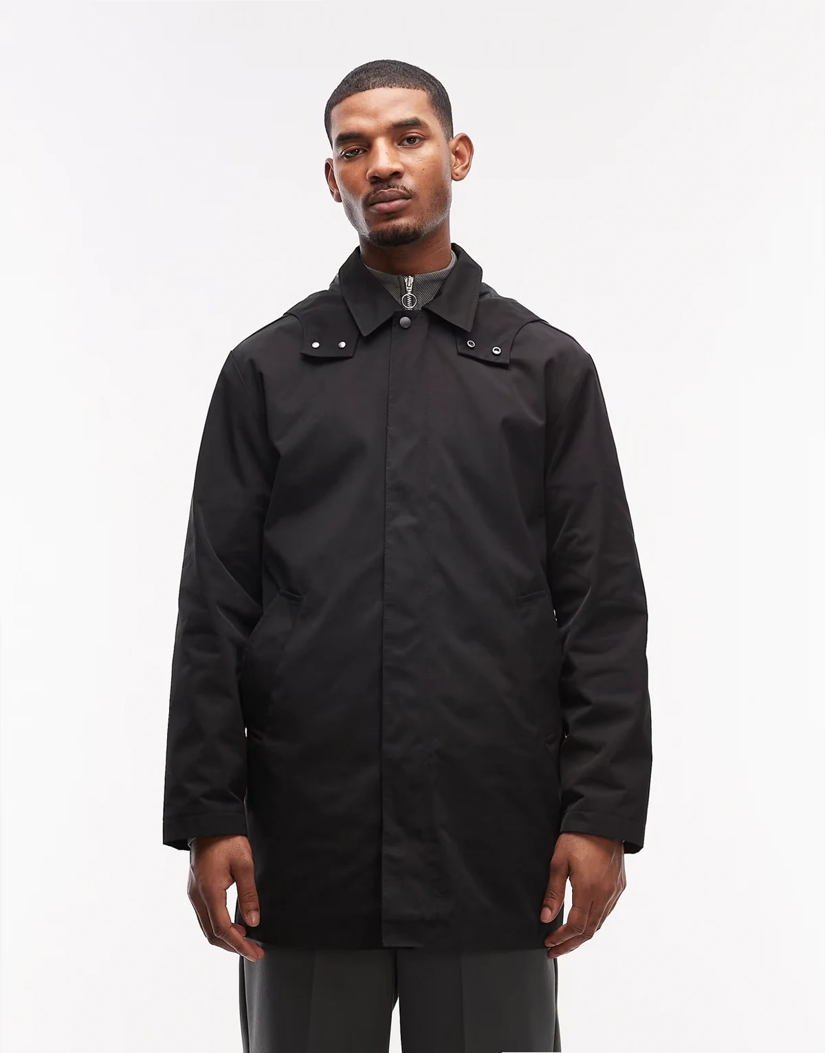 – stormMAX™ – Wasserabweisender Relaxed-Fit-Trenchcoat in Schwarz