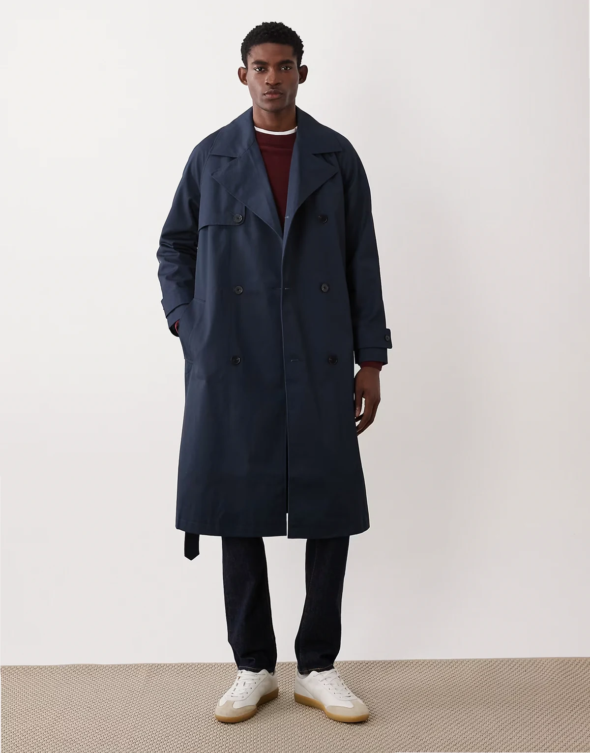 – Oversize-Trenchcoat in Marineblau