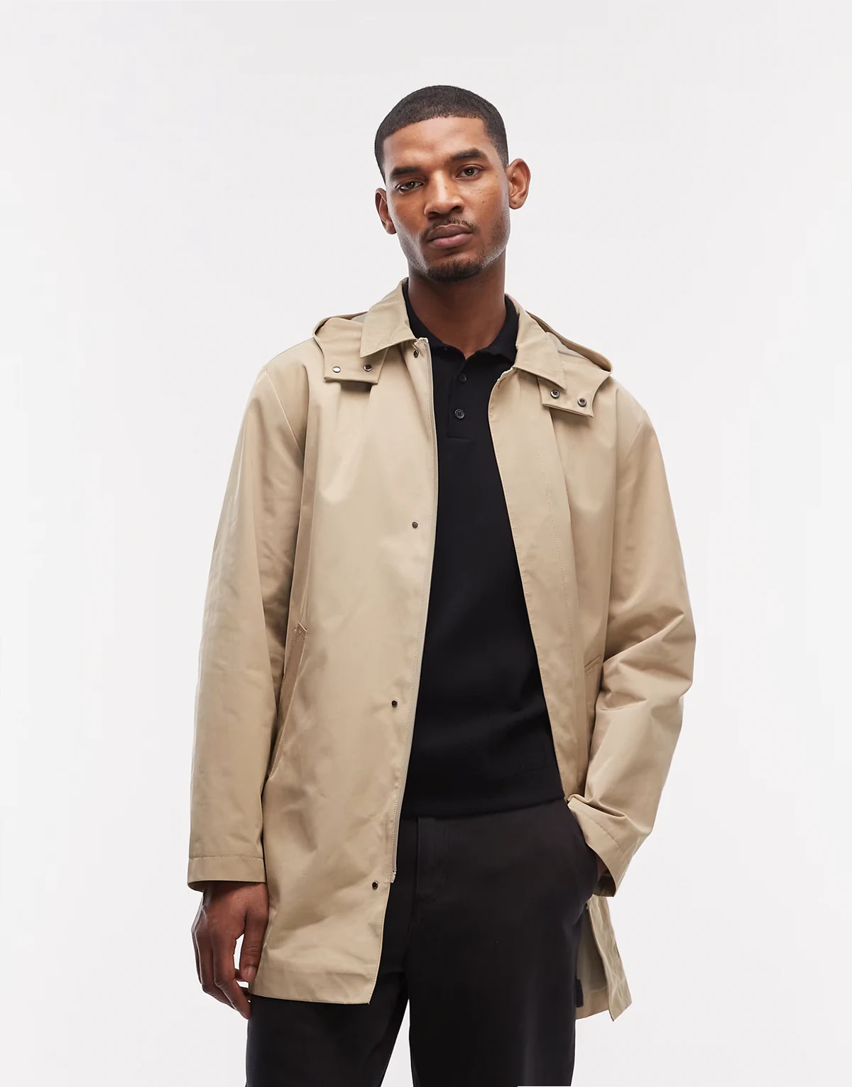 – stormMAX™ – Wasserabweisender Relaxed-Fit-Trenchcoat in Steinbeige