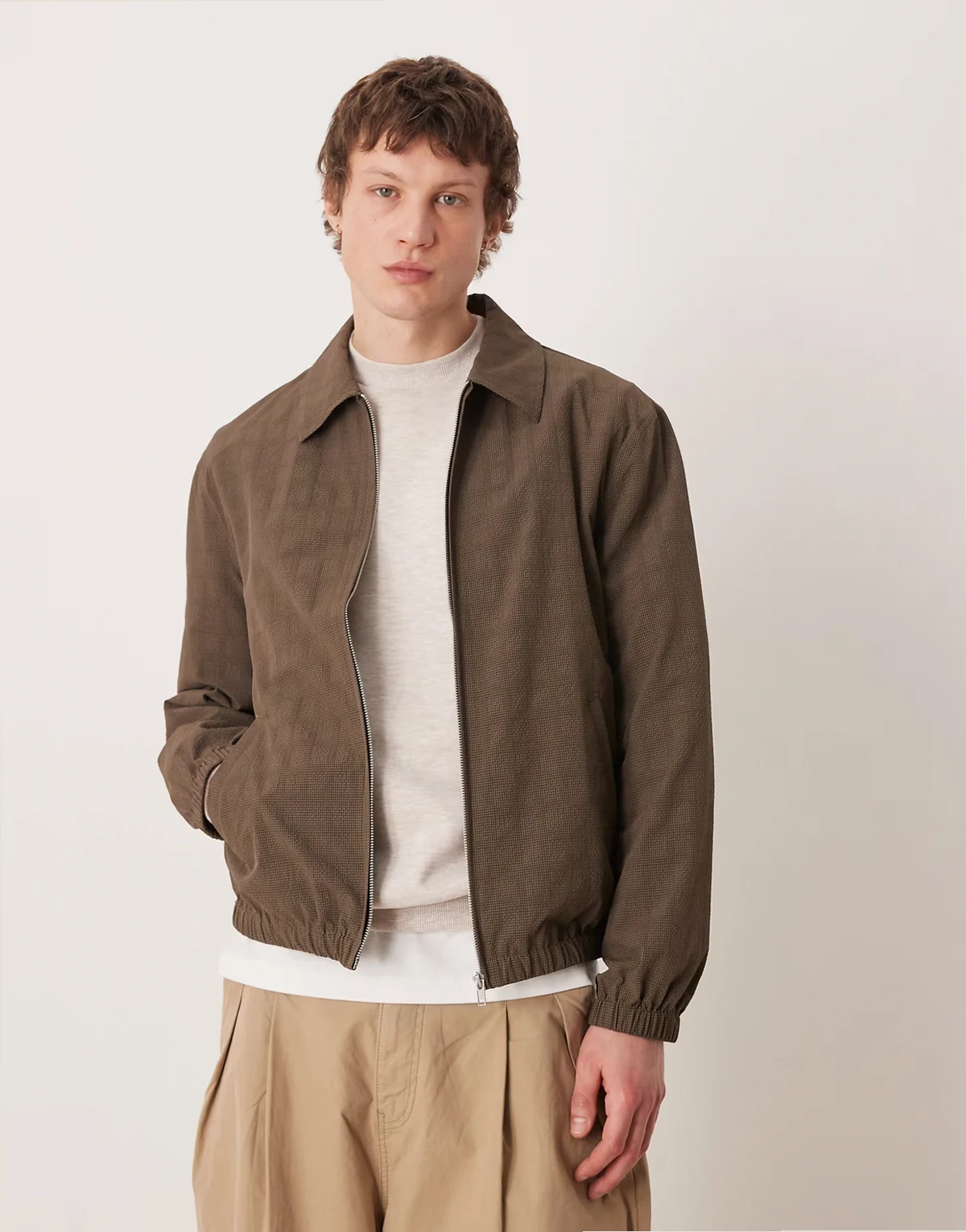 – Oversize-Jacke in Khaki