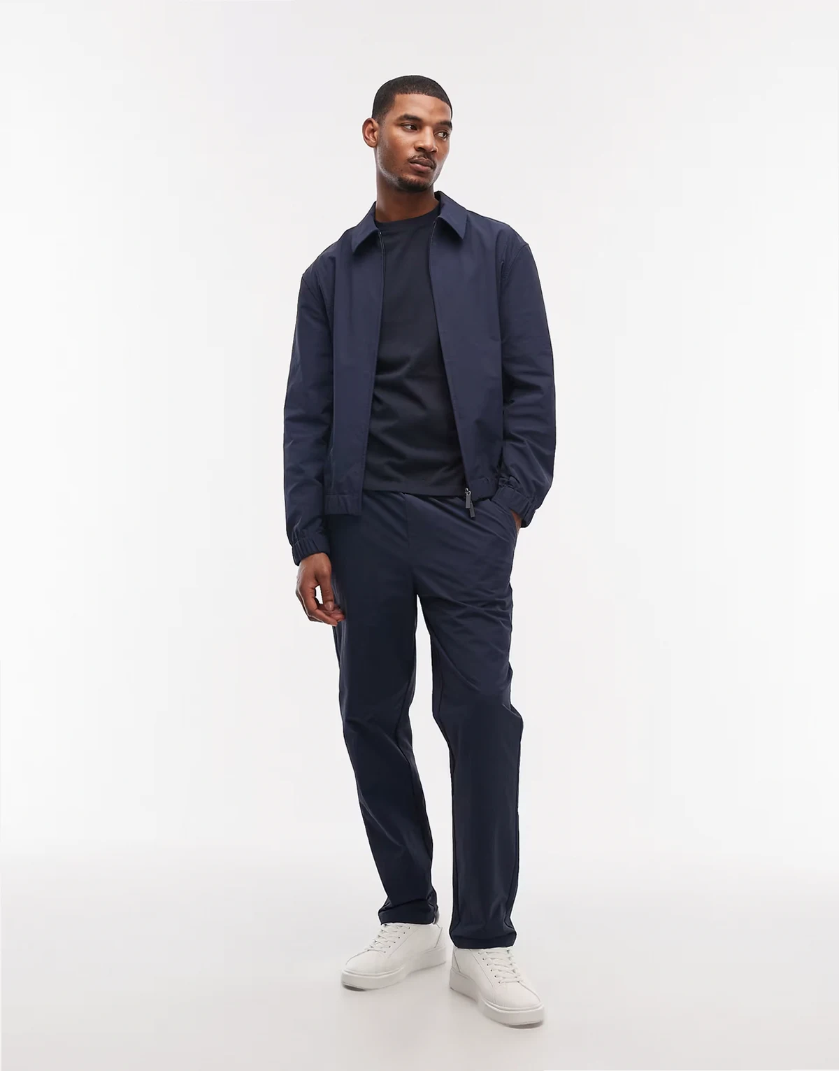 motionMAX™ four way stretch harrington jacket in navy