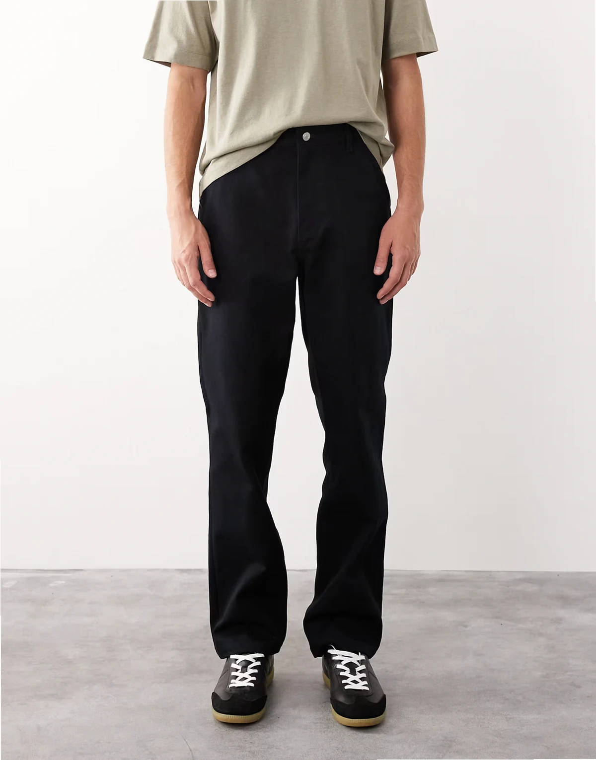 – AC-B-253 Signature – Gerade geschnittene Carpenter-Hose in Schwarz