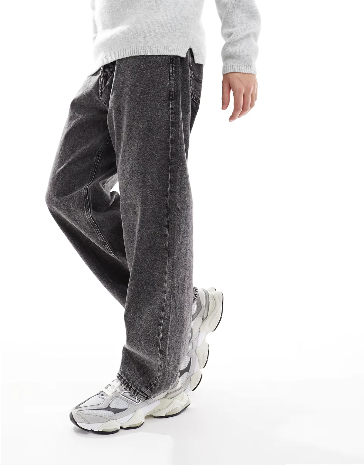 alex baggy jean in washed black