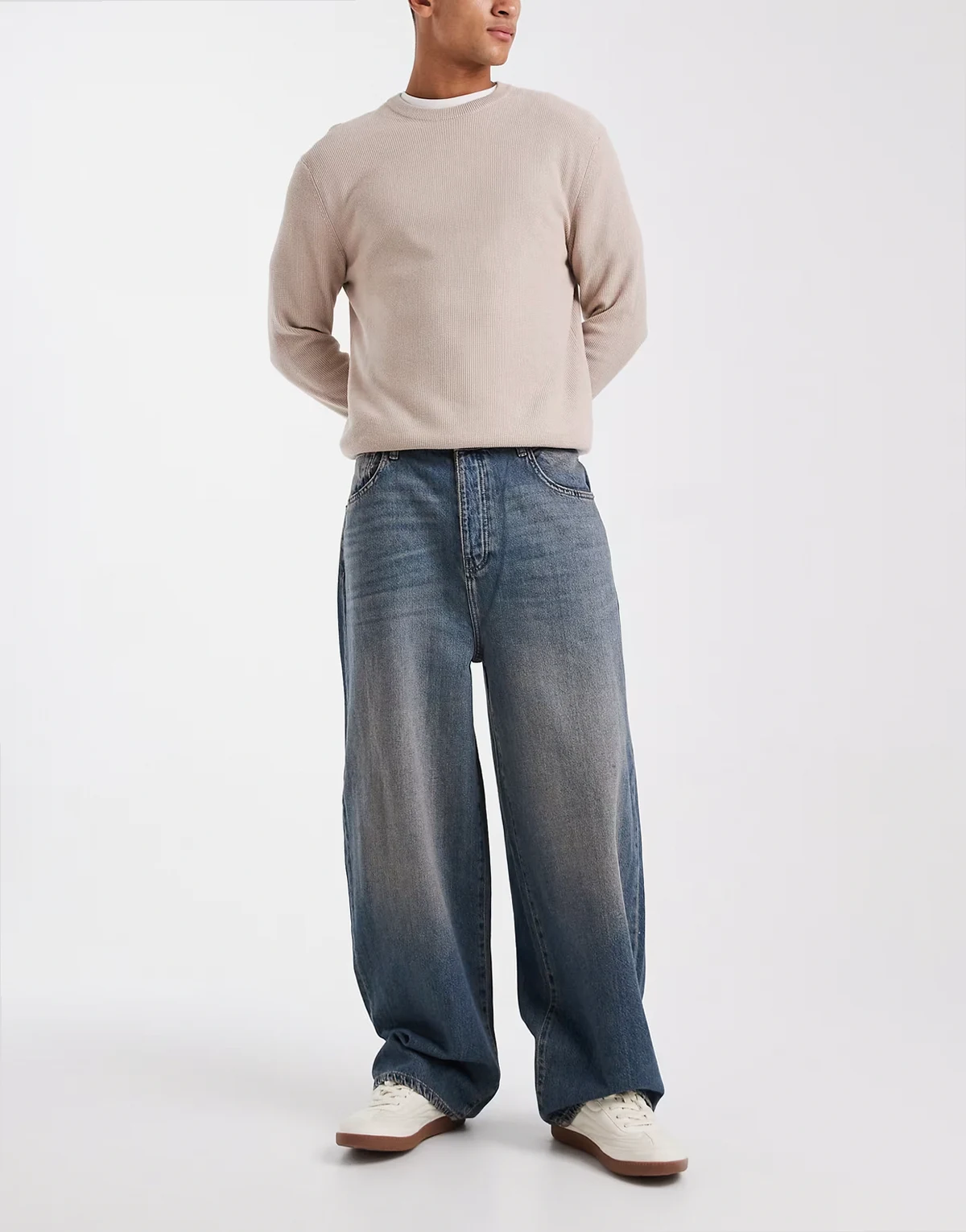 Carl super baggy fit jeans in dark wash