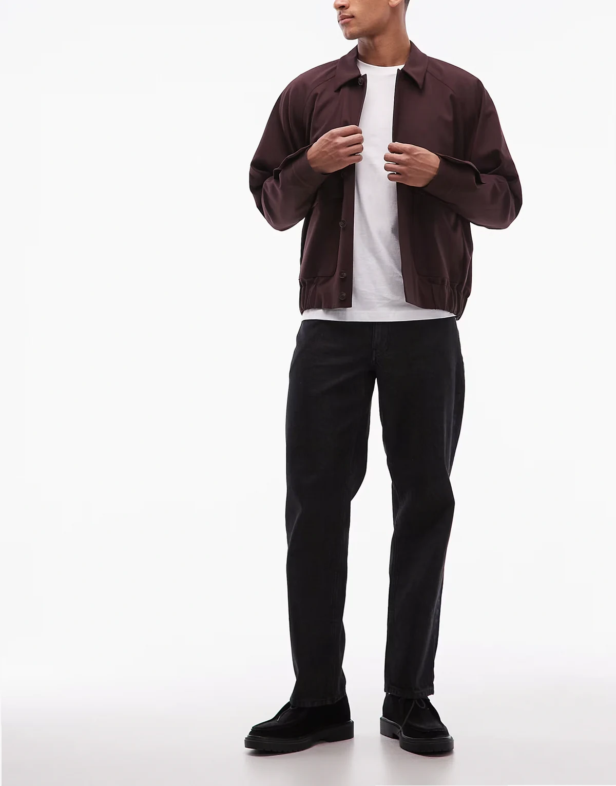 – Straight Jeans in Schwarz