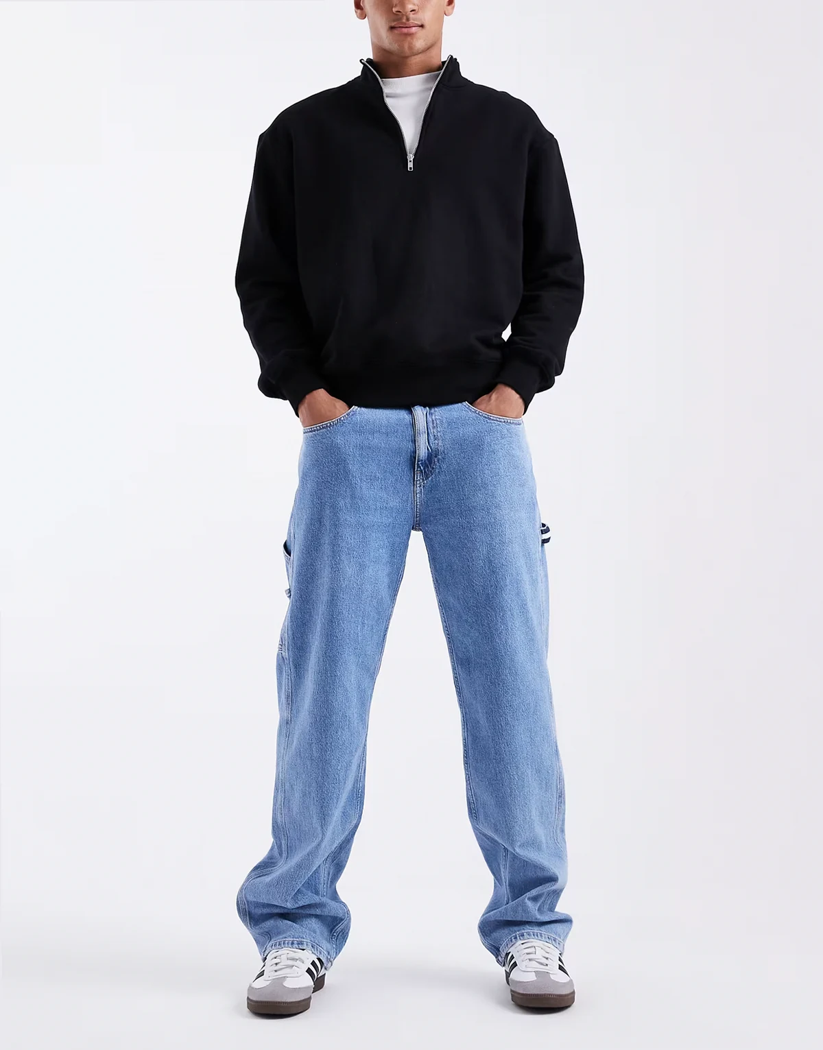 – Jamie – Locker und gerade geschnittene Carpenter-Jeans in heller Waschung