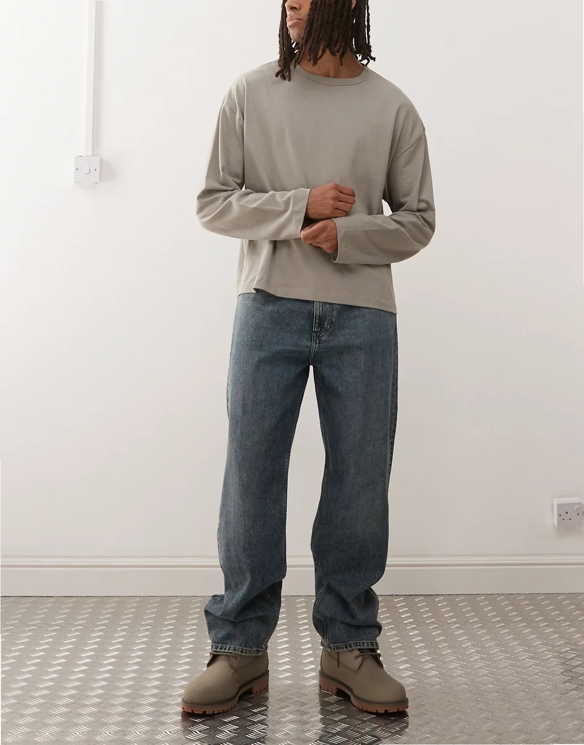 – Galaxy – Baggy-Jeans in blauer Waschung mit lockerem Schnitt