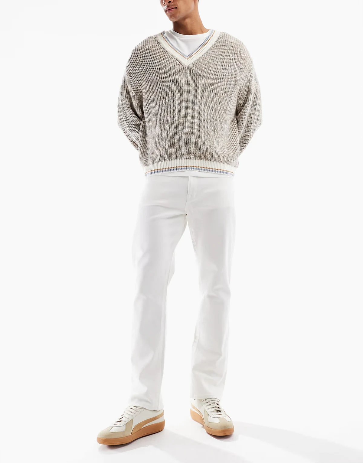 Chris straight leg jeans in white