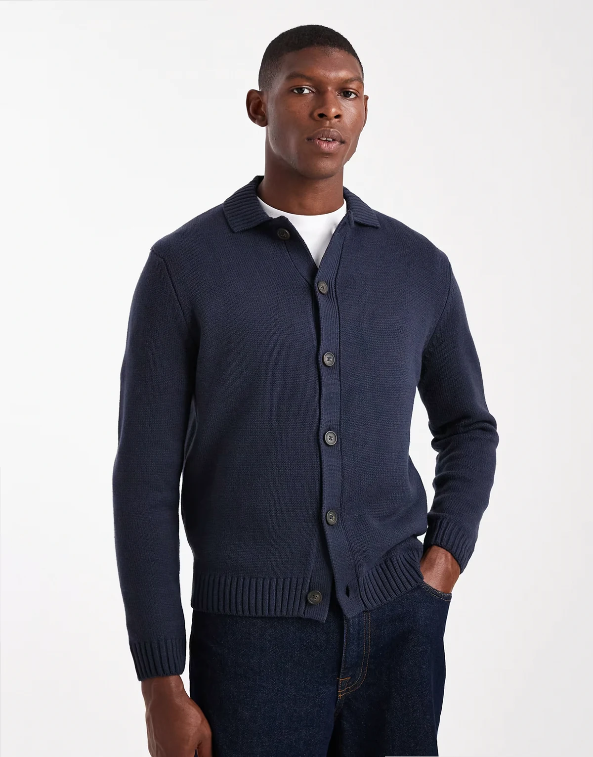 regular cardigan in navy