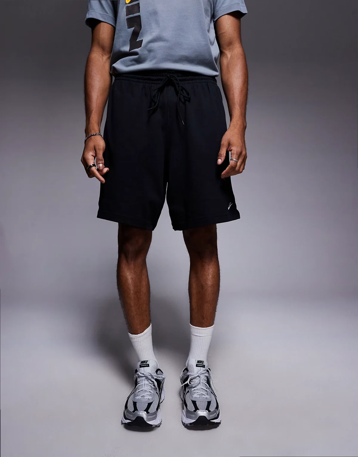 Club knit shorts in black