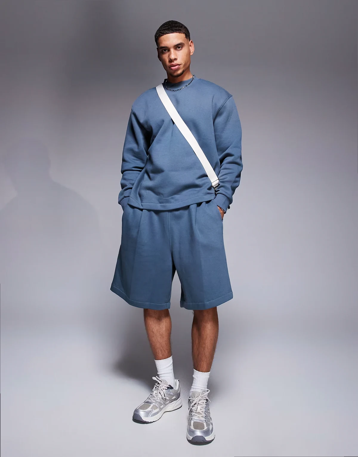 – Bermuda-Shorts in Blau, Kombiteil