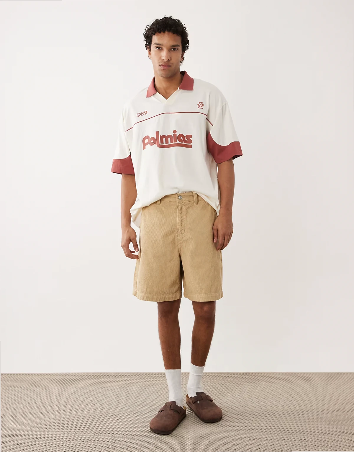 – Cord-Jorts in Beige
