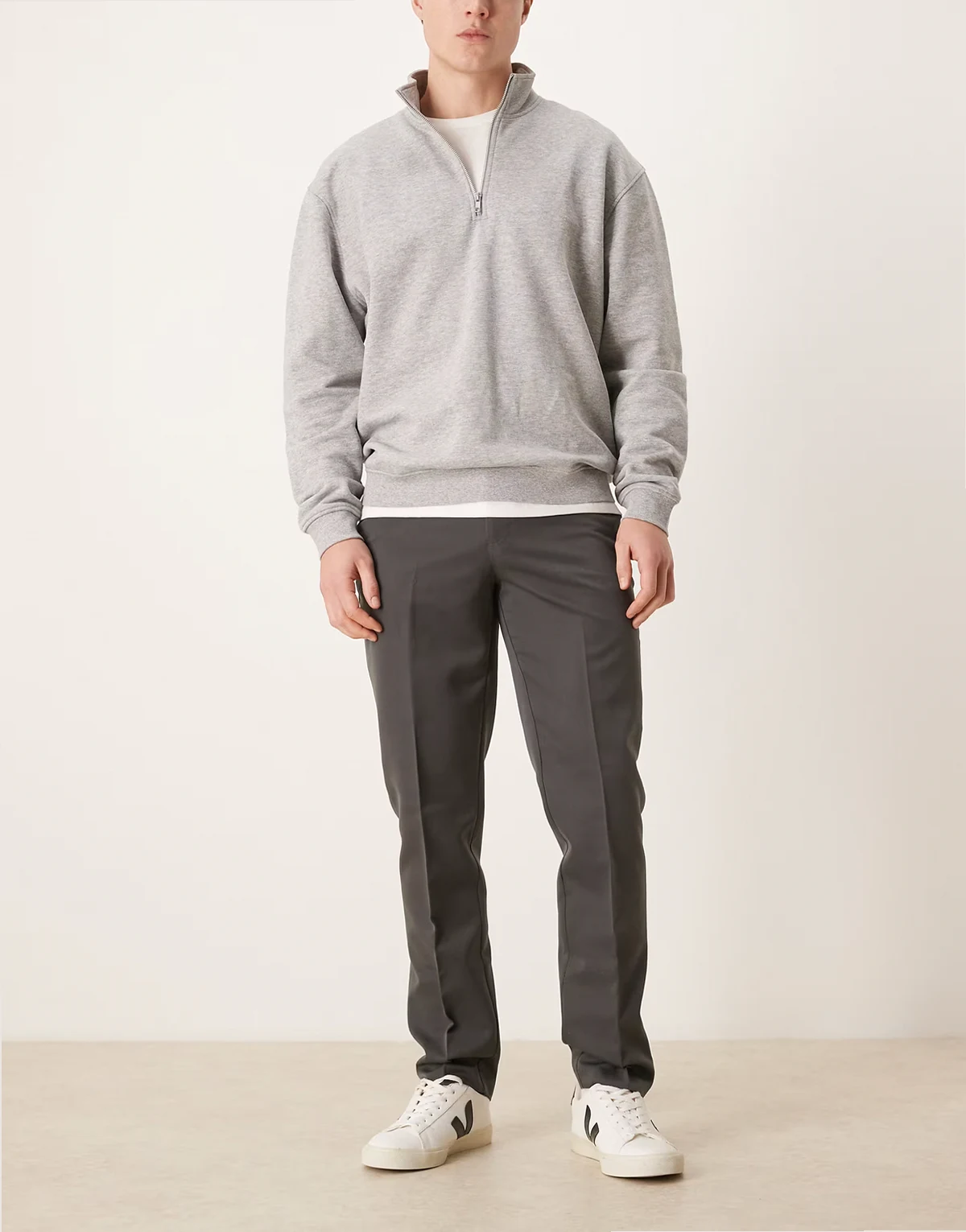 – Elegante Slim-Fit-Hose in Anthrazit