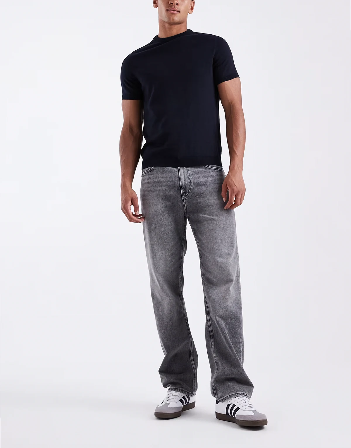 Otis regular straight leg jeans in washed gray