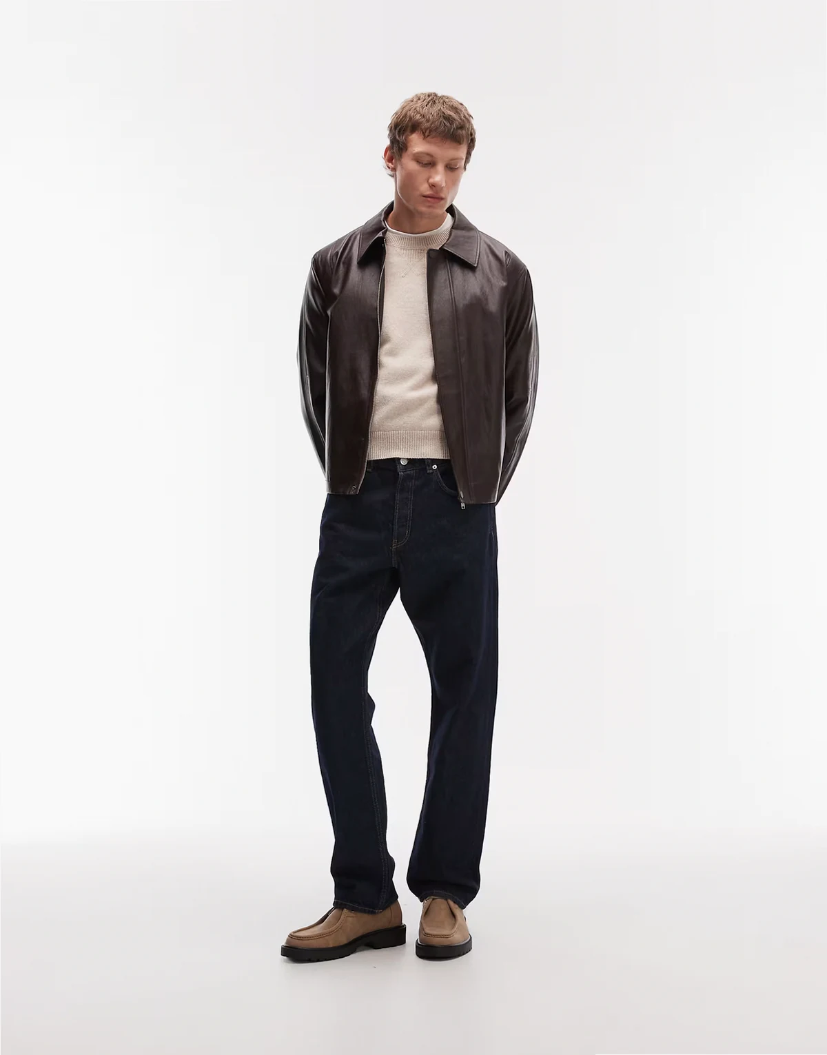 – Ocean – Jeans in dunkelblauer Waschung mit lockerem, geradem Schnitt