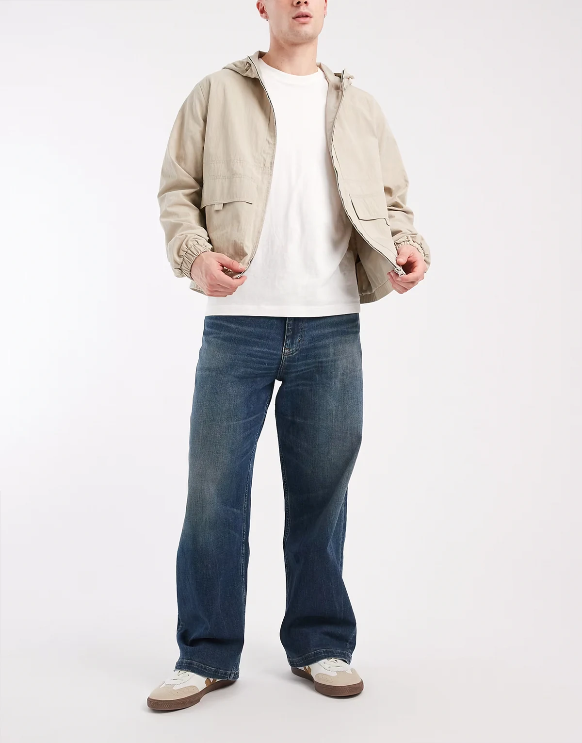 – Theo – Weite Jeans in Blau