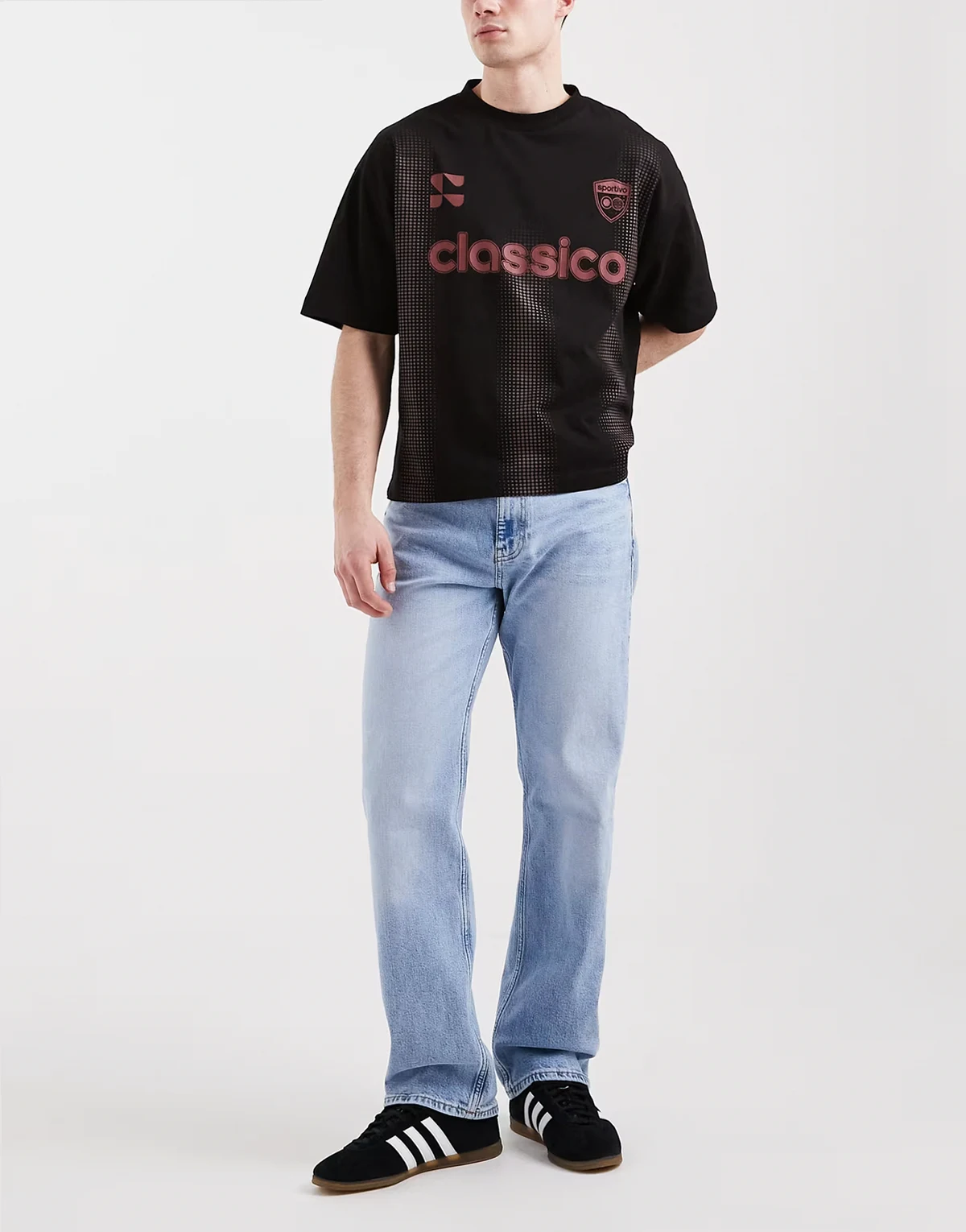 – Otis – Jeans in heller Waschung mit normalem, geradem Schnitt