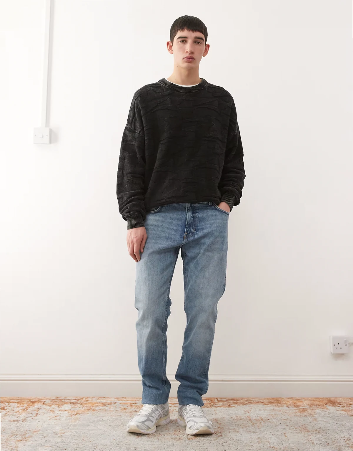 – Orion – Schmal geschnittene, gerade Jeans in blauer Waschung