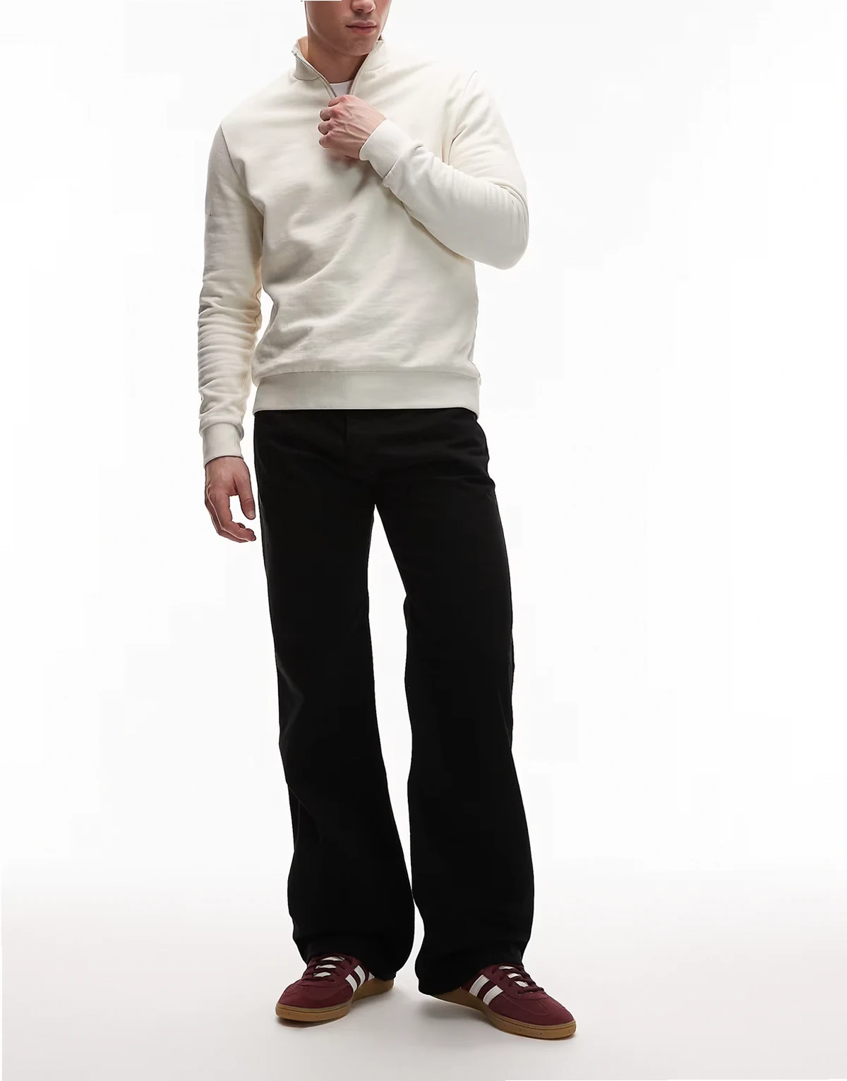 Robbie relaxed bootcut jeans in black