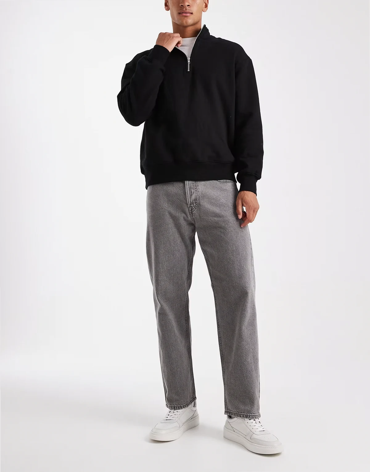 – Eddie – Baggy-Jeans in Grau