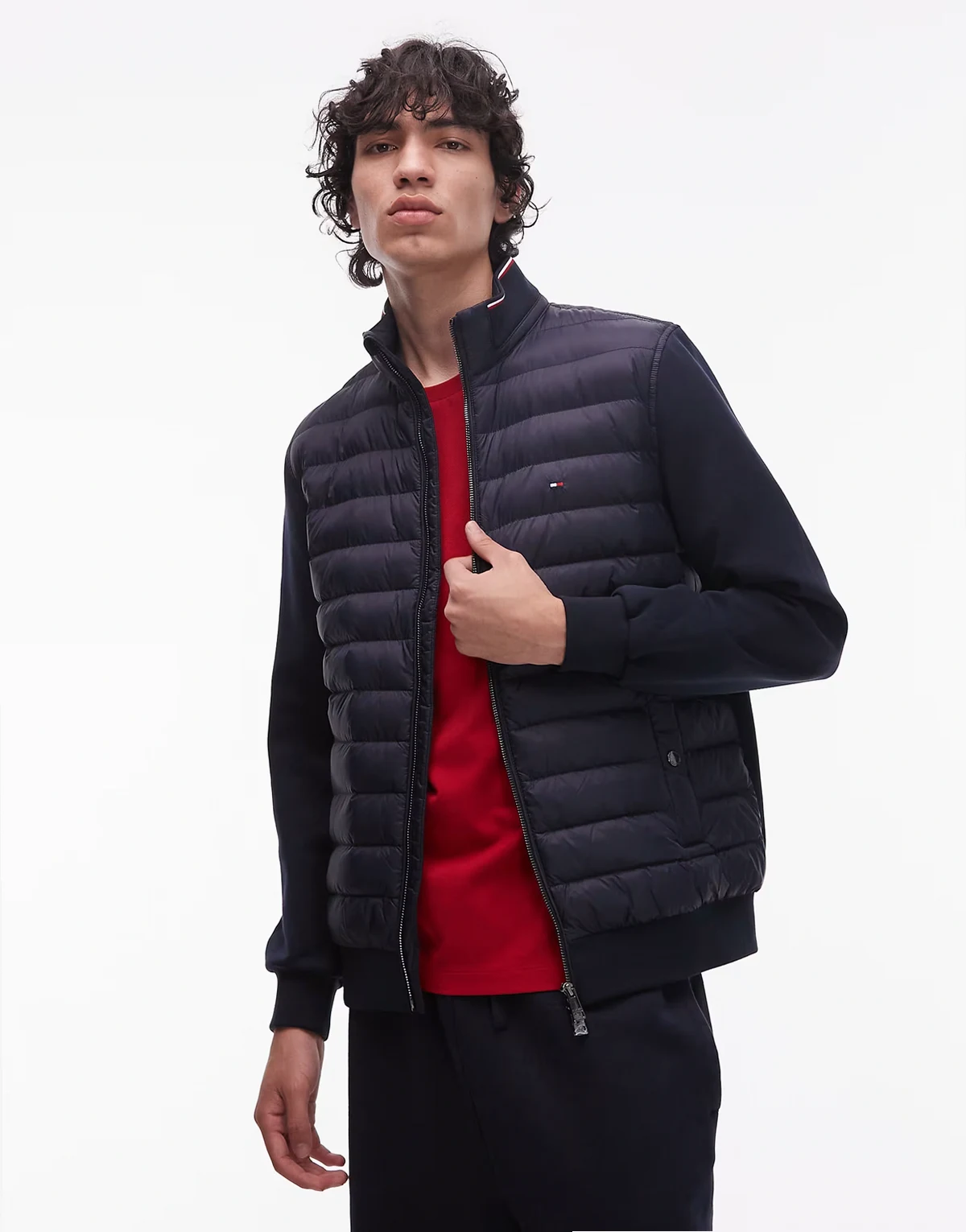 – Mix Media – Jacke in Marineblau mit Wattierung