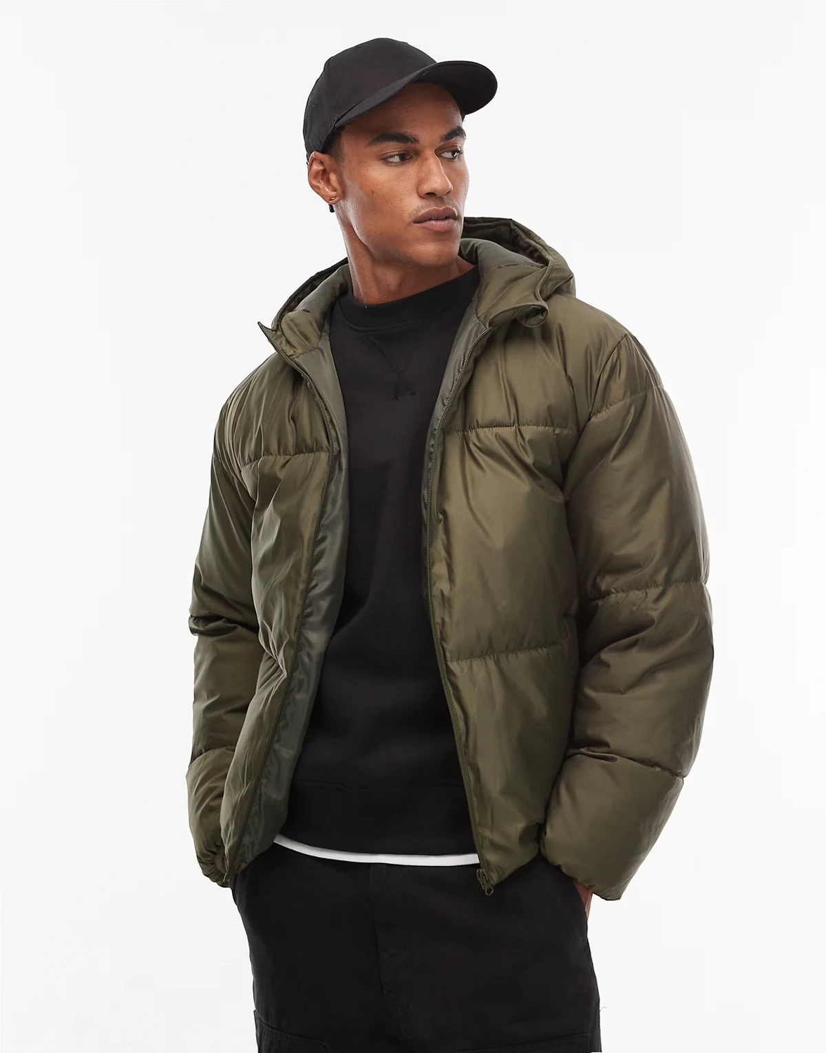 – Pufferjacke aus peakMAX™-Material in Khaki