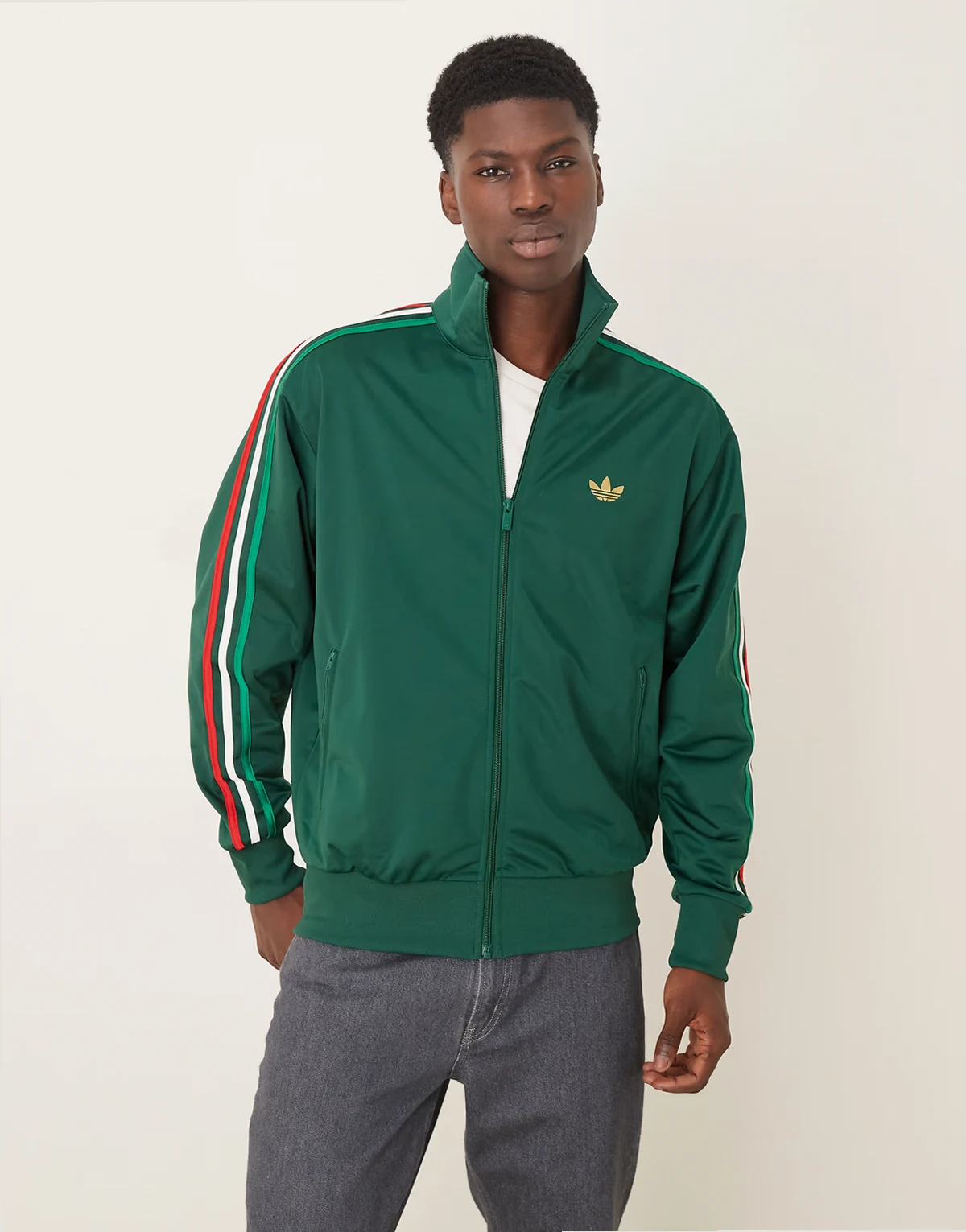 Firebird track top in green