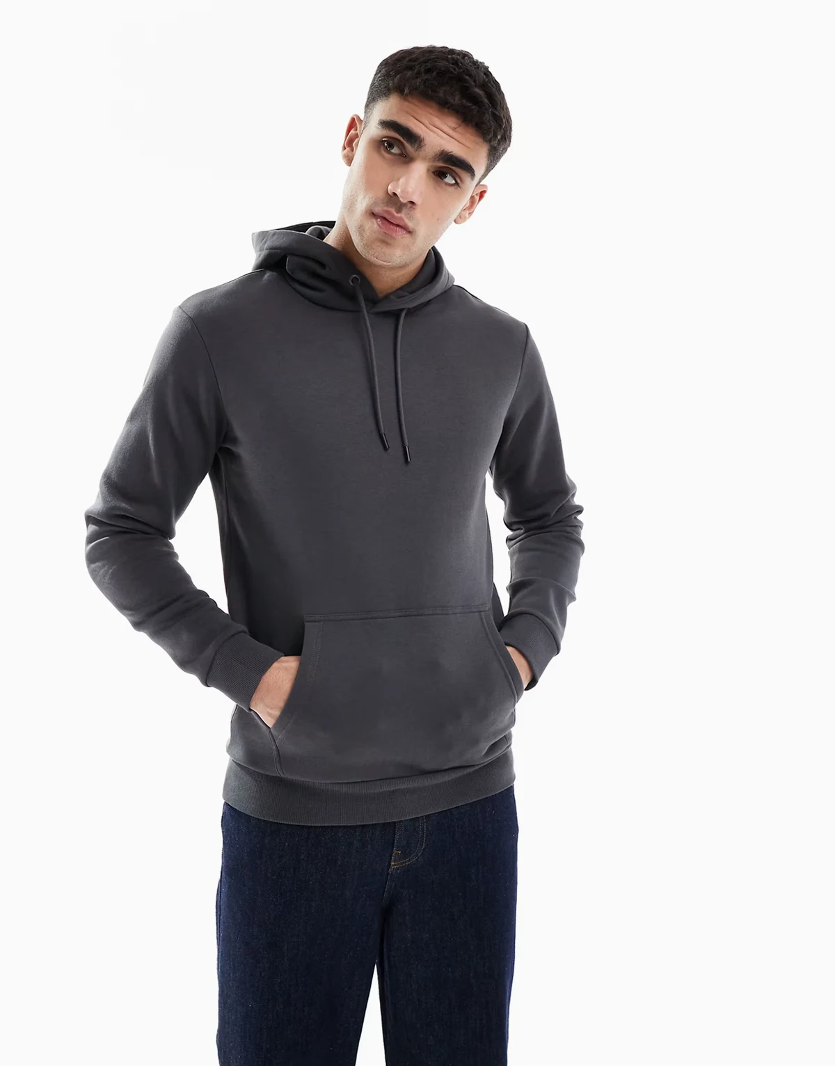 – Kapuzenpullover in Anthrazit