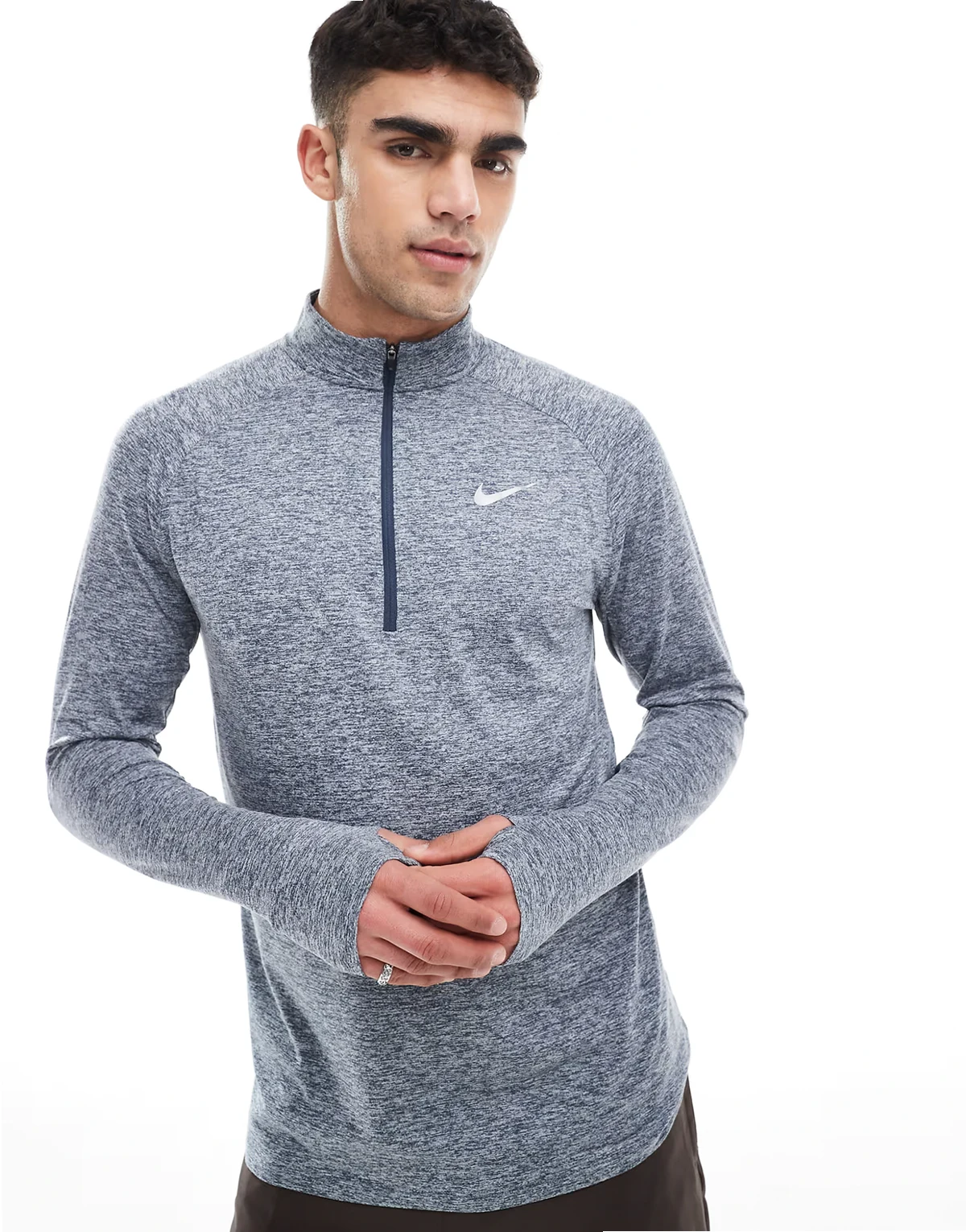 Stride 1/2 zip sweatshirt in dark blue