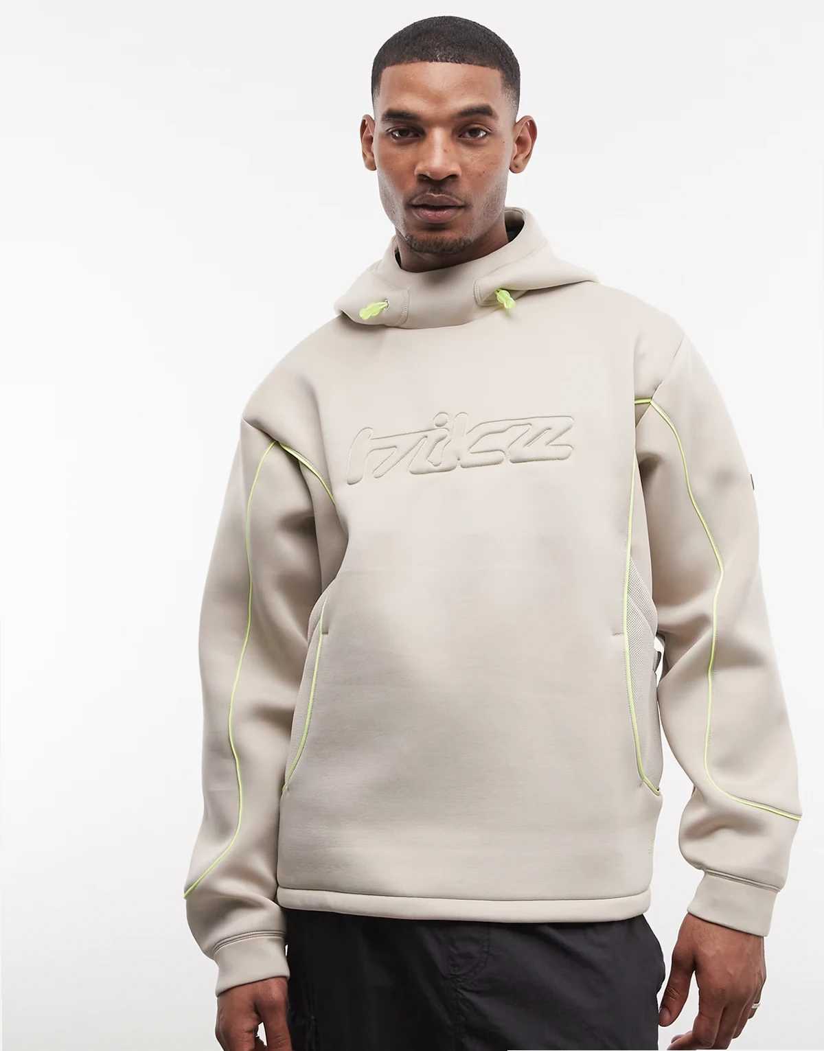 F.R.O.G Bubble Hoodie in beige