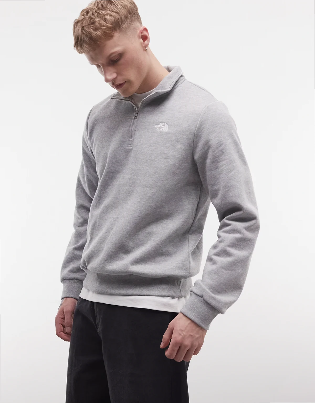 Evolution Simple Dome quarter zip in gray