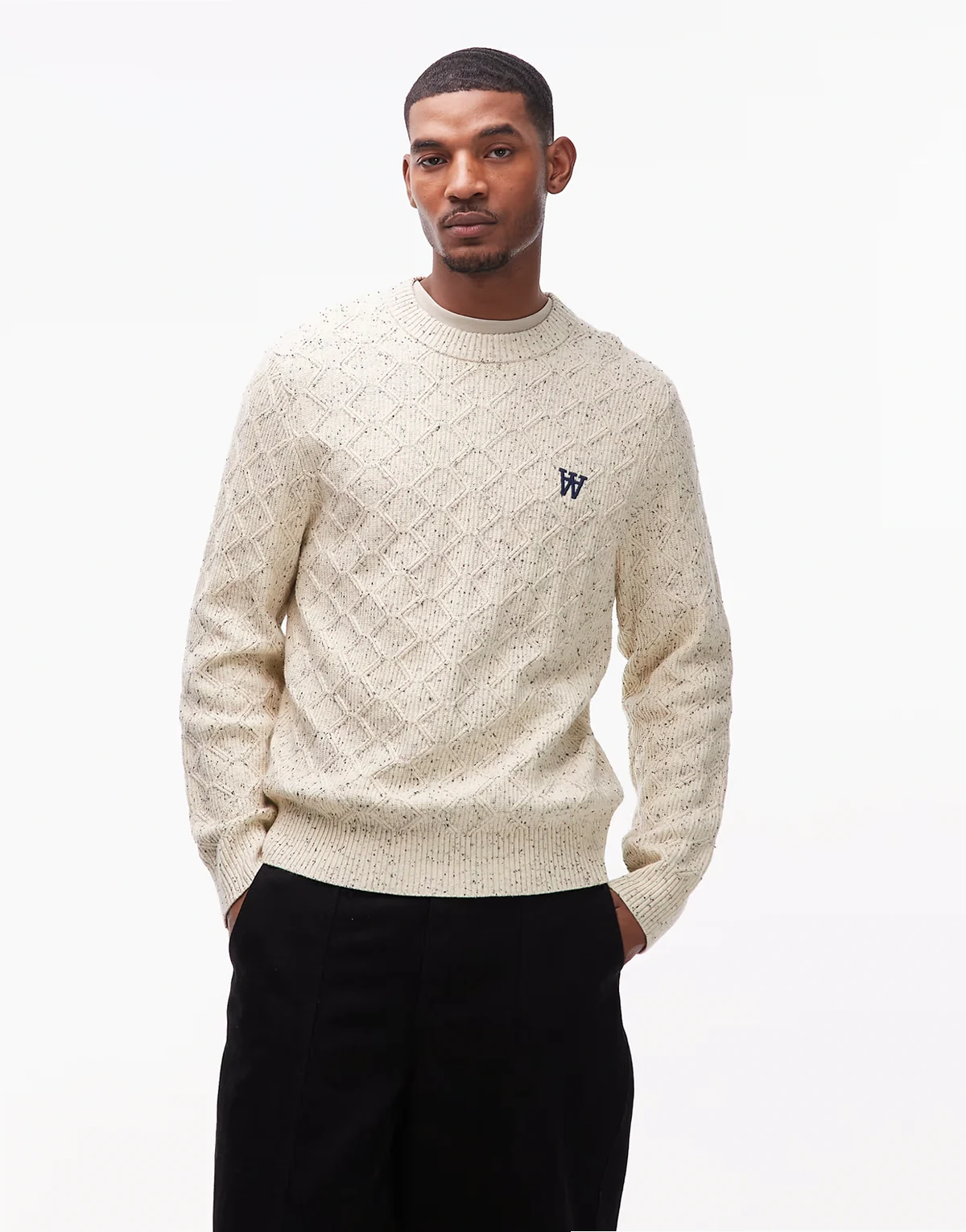 lamin sweatshirt in ecru