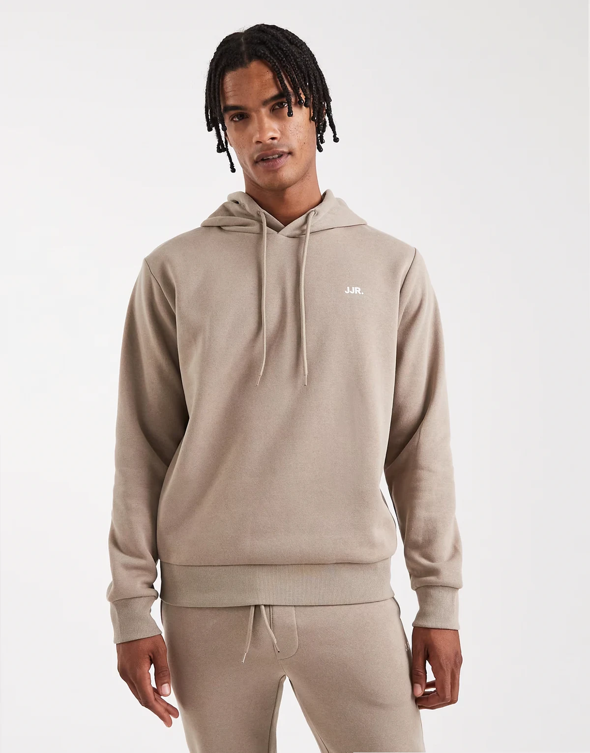 – Kapuzenpullover in Beige mit Logo