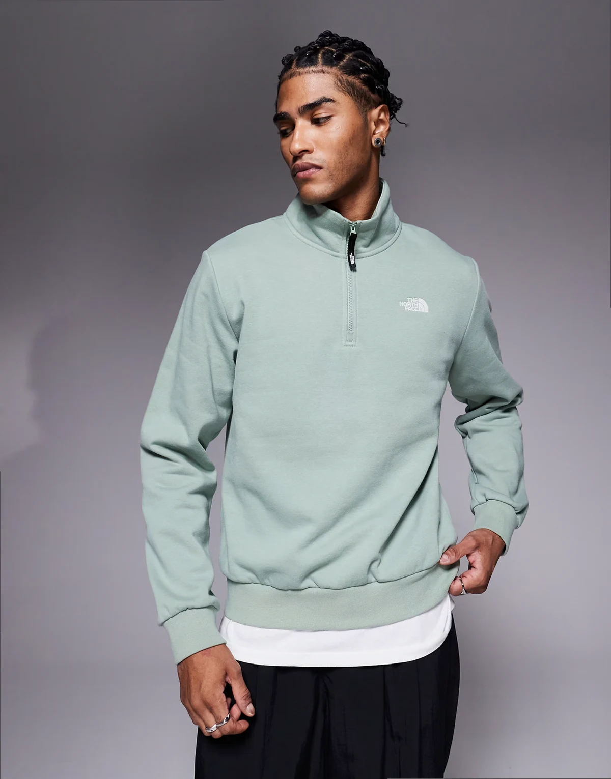 Evolution quater Zip in green