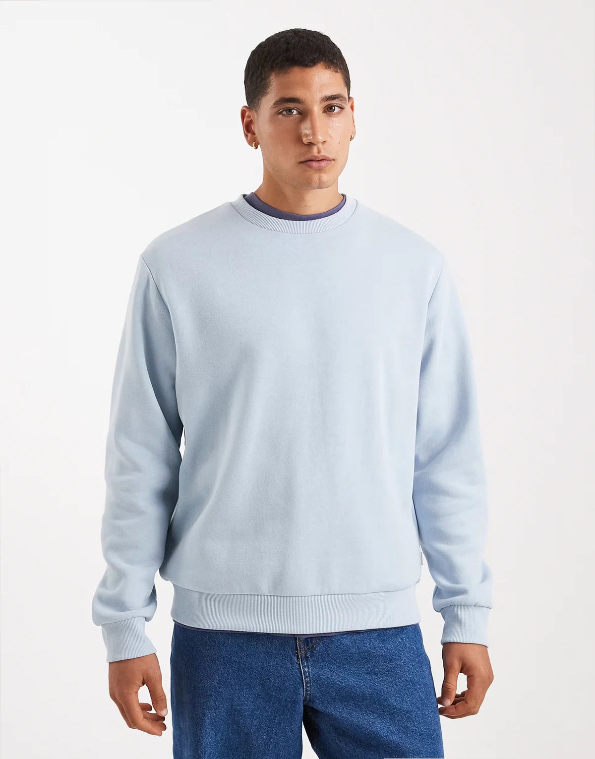 – Sweatshirt in Hellblau