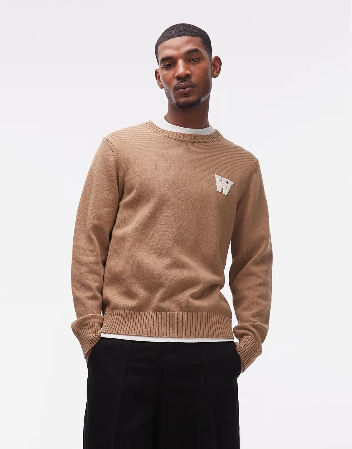 Tay lambswool sweater in brown