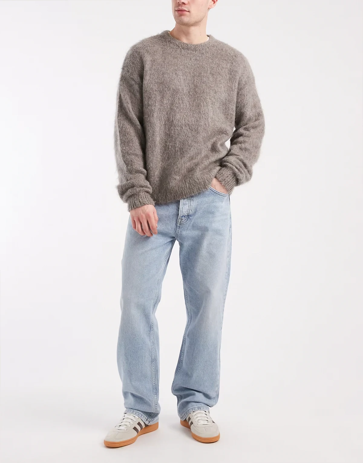 – Otis – Straight-Leg-Jeans in hellblauer Waschung mit regulärer Passform