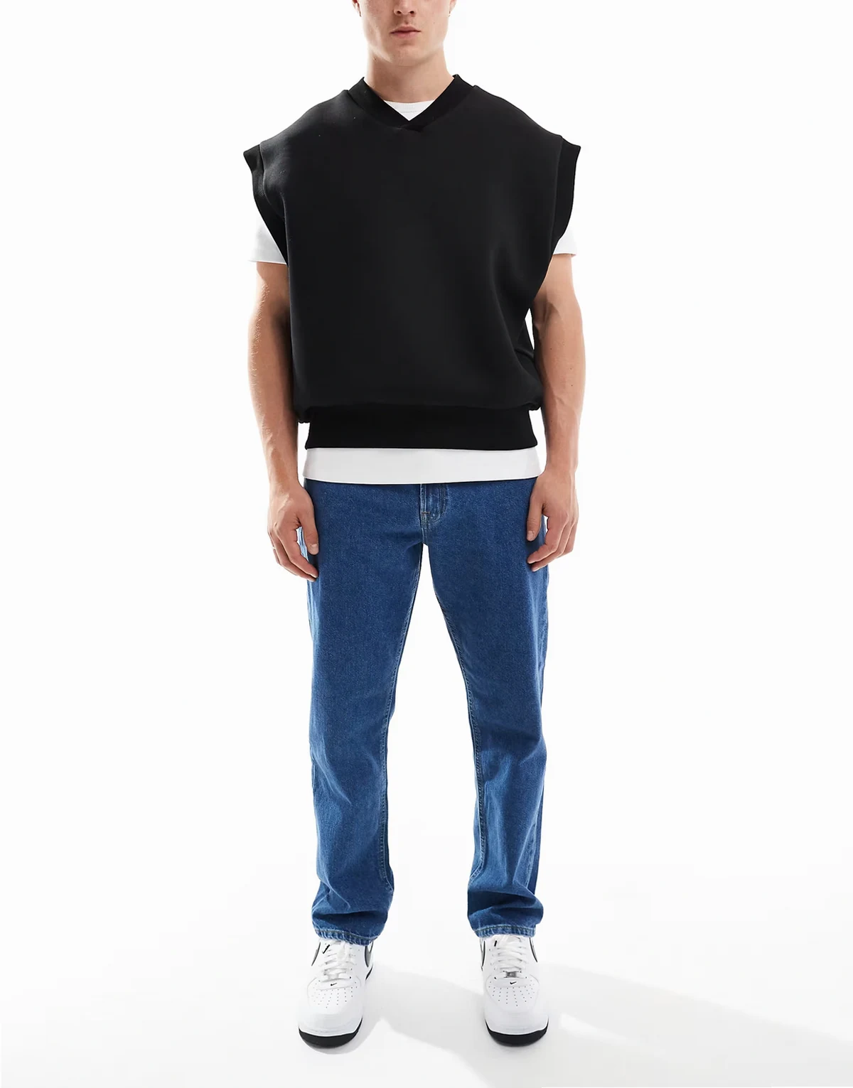 – Ryan – Straight Jeans in Mittelblau