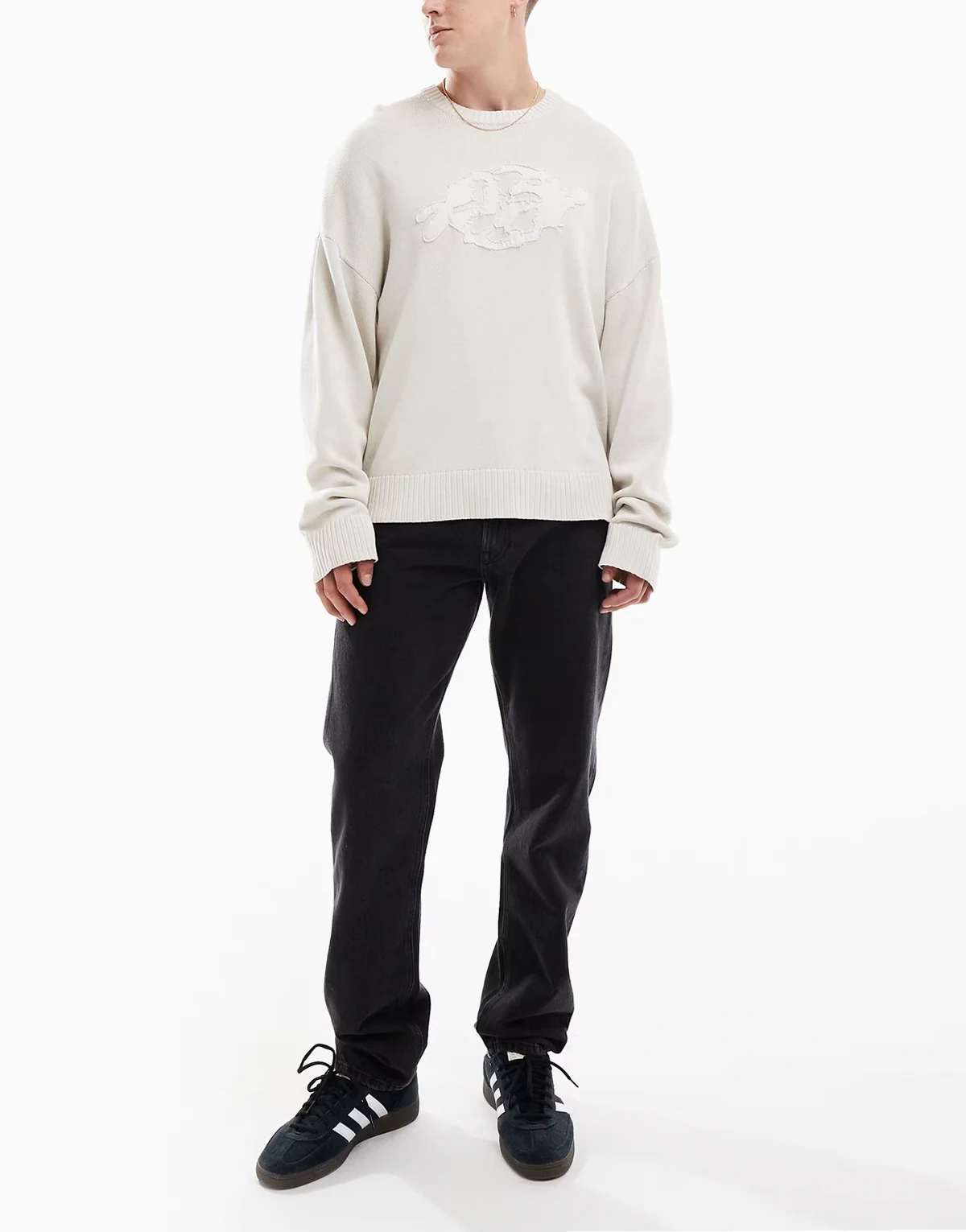 – Noah – Czarne jeansy o prostym kroju