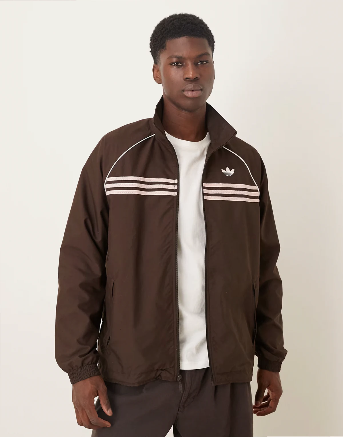 track top in dark brown