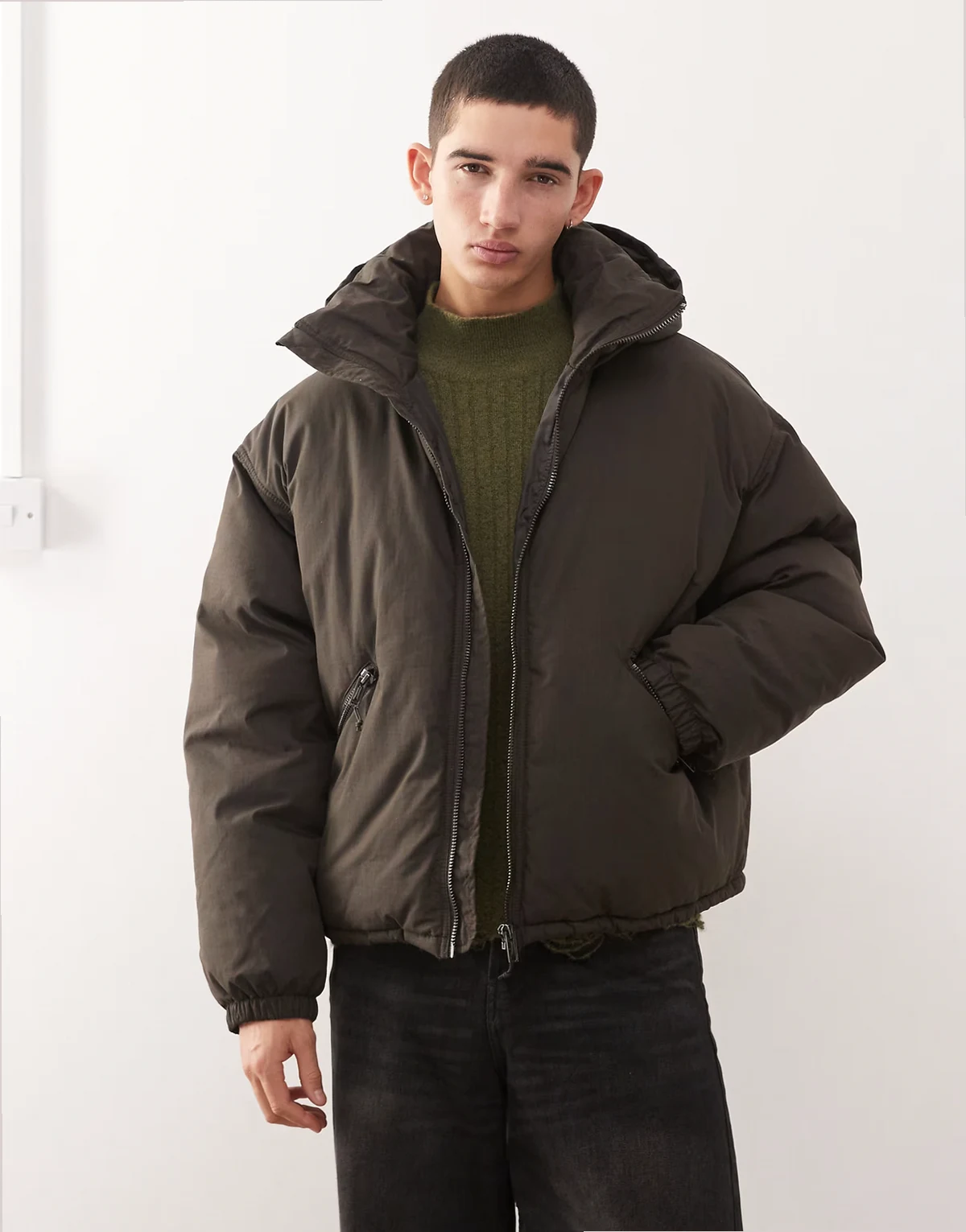 – Floyd – Gesteppte Bomberjacke in Schokoladenbraun