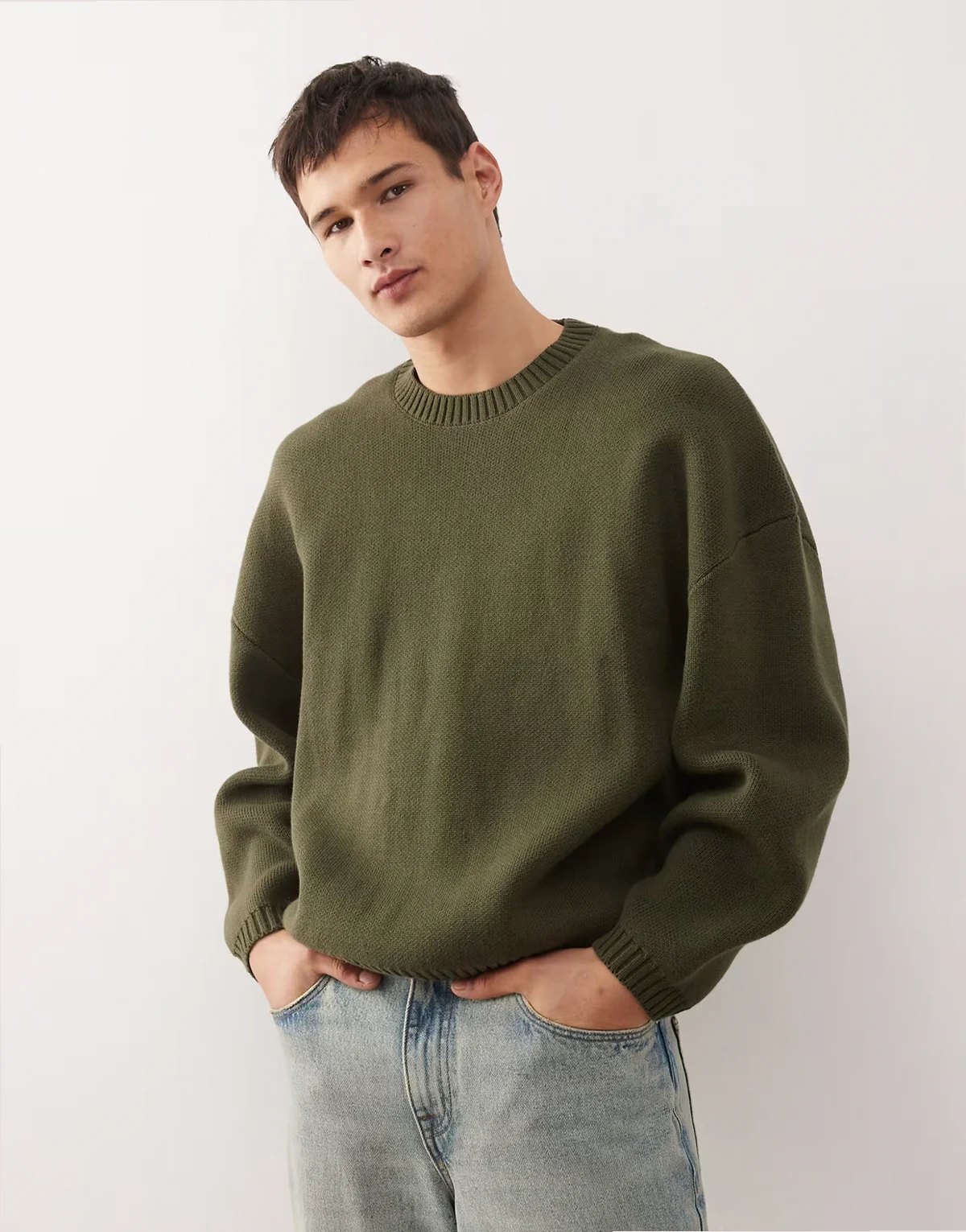 – Oversize-Pullover in Khaki