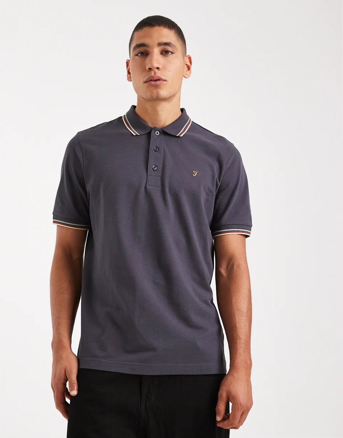 – Elton – Grafitowa koszulka polo