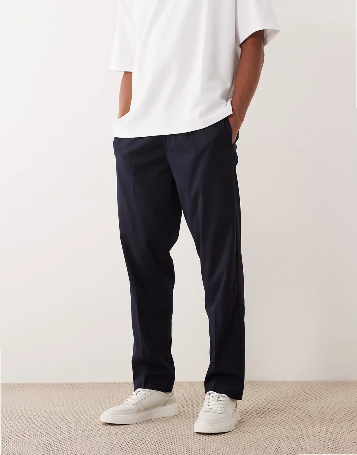 – Hose in dunklem Marineblau mit Kordelzug