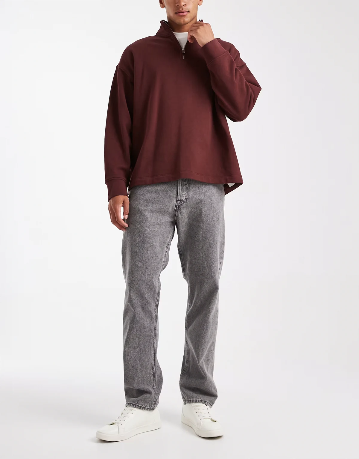 – Chris – Jeans in Grau mit geradem Schnitt